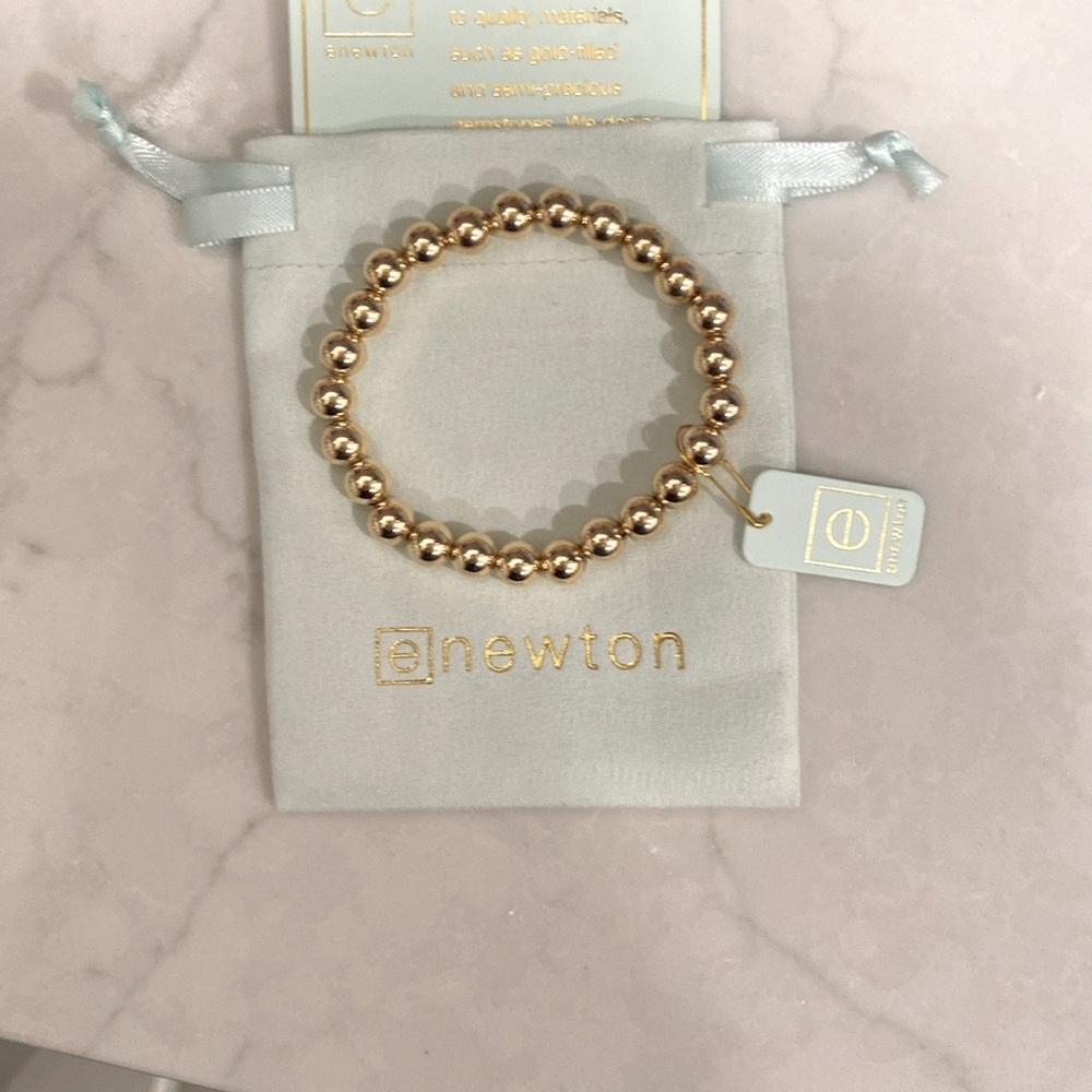 enewton gold 8mm bead bracelet